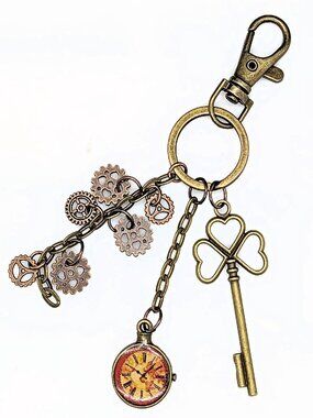 Steampunk Style Charm for Purse Planner Handbag Backpack (purse NOT included)